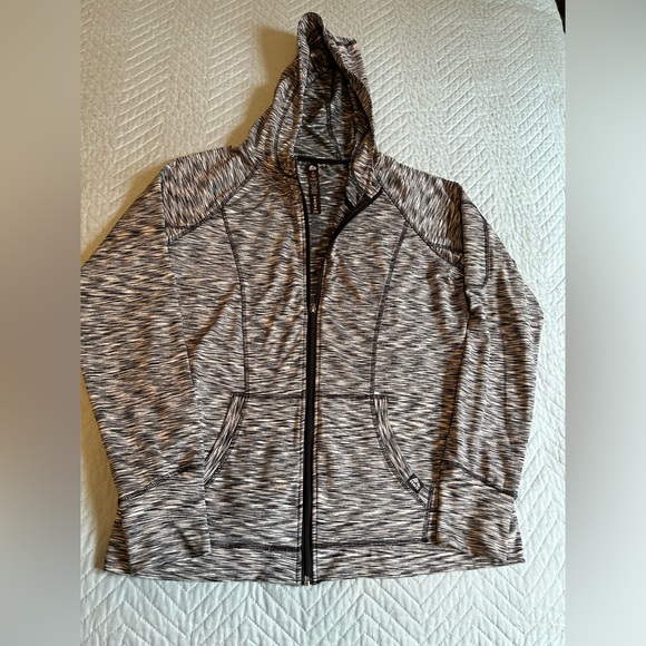RBX Women’s Jacket w/Hoodie Active Wear Black Gray Size XL‎ - Picture 1 of 8